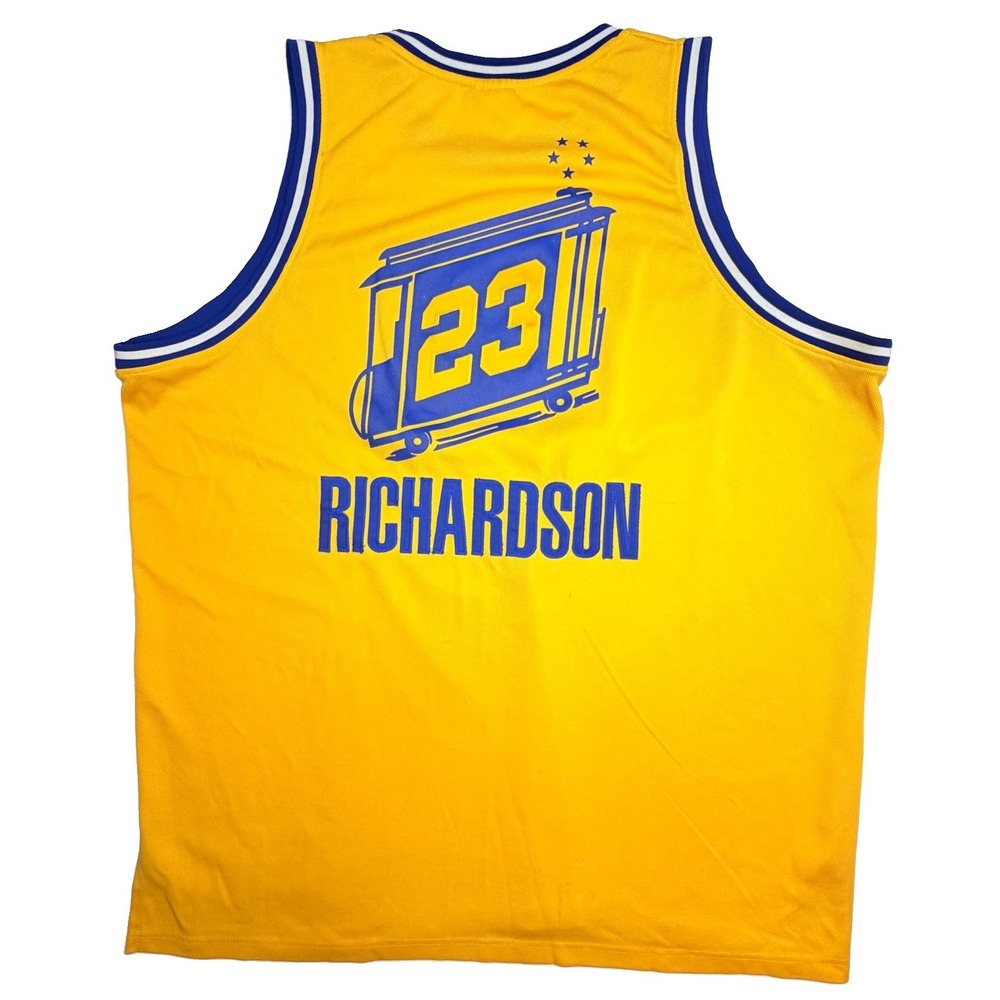 Vintage Y2K Reebok Warriors Jason Richardson #23 Jersey Size 56 Hardwood Classic